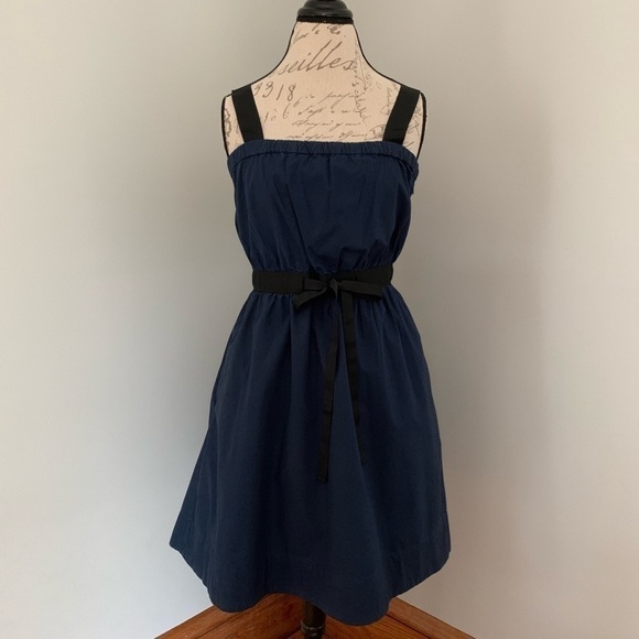 LANDS’ END CANVAS Navy Blue A-Line Dress - Picture 2 of 7